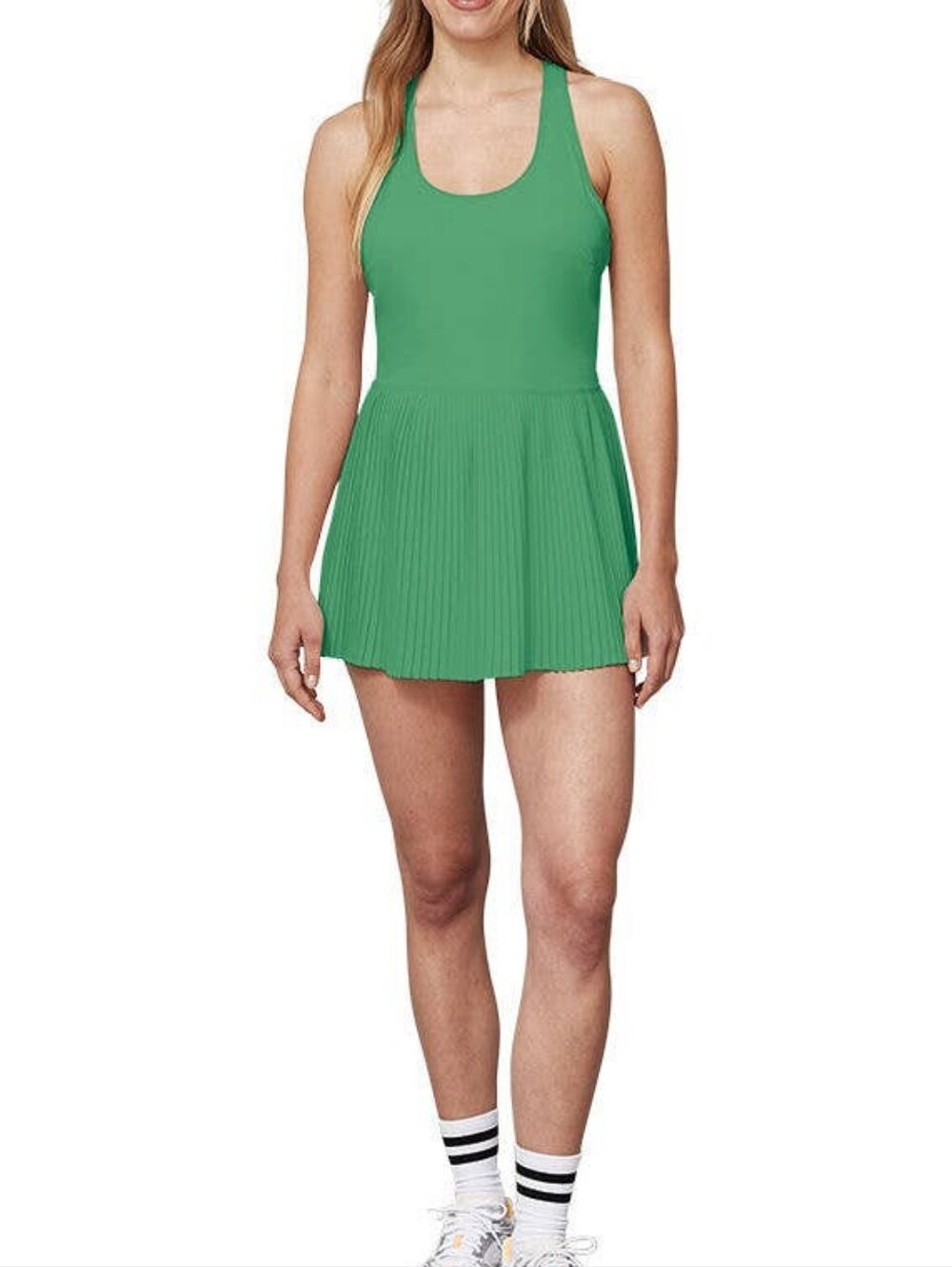 Crane Pleated Athleisure  Dress